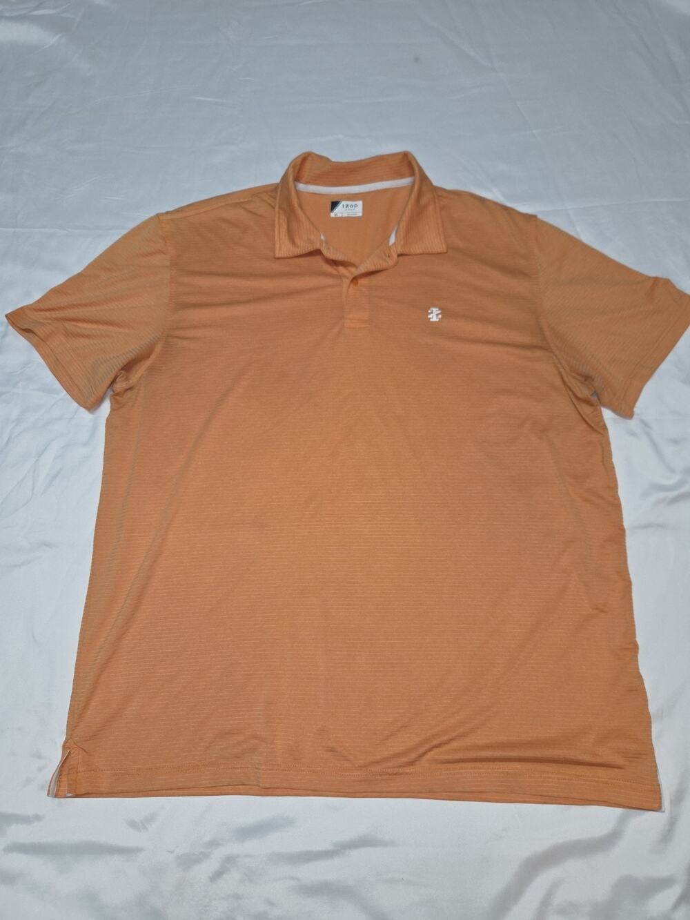 Izod Golf Men's Short Sleeve Polo Shirt, Orange, Size XL